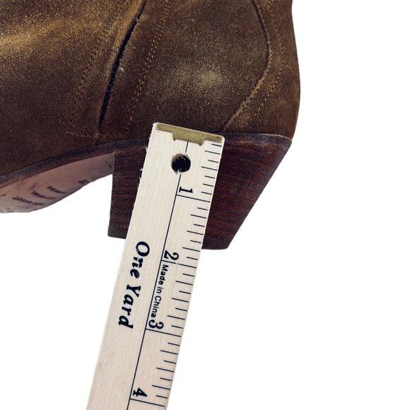 Isabel Marant Ankle Boots Women's Western Leather Suede size 38 EU 7.5 US  Brown - Picture 5 of 7